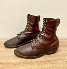 Whites Boots Hathorn Explorer Size 11D Packer Brown Leather Boots Vibram Soles