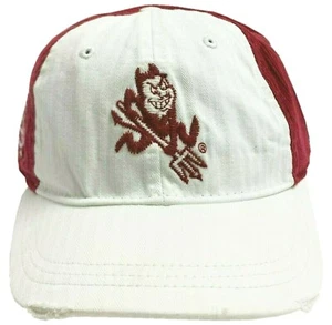 Arizona State Sun Devils NCAA Embroidered Short Bill Red Corduroy Strap-Back Hat - Picture 1 of 5