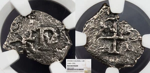BOLIVIA Ferdinand (Fernando) VI (1747-1760) Cob 1/2 Real Sea salvage NGC Genuine - Picture 1 of 1