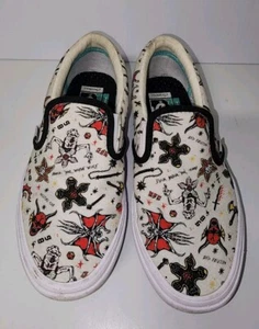 Zapato sin cordones Vans X Stranger Things personalizado Hellfire Club para mujer 7,5 para hombre 6 - Imagen 1 de 7