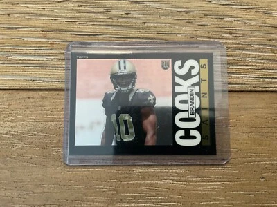 2014 Topps Chrome Football Brandin Cooks Rookie Card 1985 Variation Saints - Image 1 of 2