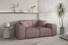 Sofa Designersofa CELES PREMIUM 2-Sitzer in Stoff Scala Lavendel