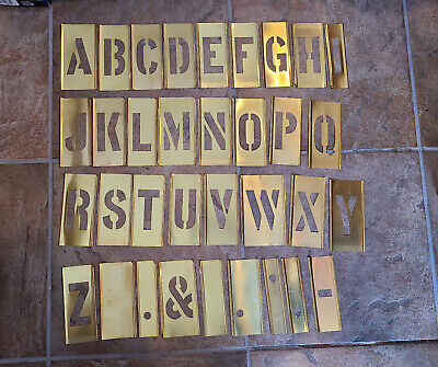 Vintage Reese's Brass Stencils, 2.5  Letters, Great For Sign Making Or Decor! • 22$