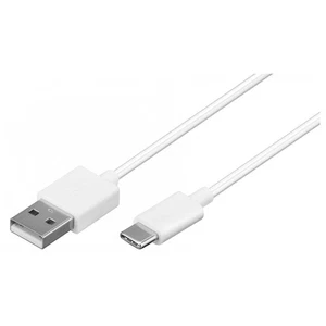 USB-C 2.0 Sync- & Ladekabel A-Stecker  C-Stecker weiß - Länge: 2,0m - Afbeelding 1 van 4