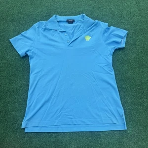 Versace Polo Shirt Taylor Fit Blue Medusa Logo Small Slim Fit Italy READ FLAWS - Picture 1 of 9