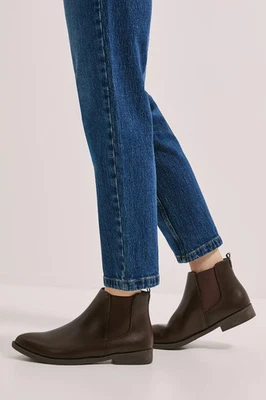 Dorothy Perkins Braun Chelsea Boots Damen Freizeitstiefel