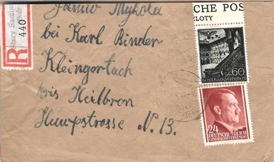 Segunda Guerra Mundial Tercer Reich alemán cubierta usada 1942 registrada Foto 1 de 2