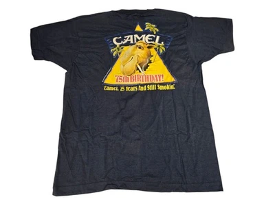 Camiseta Joe Camel Cigarette 75 cumpleaños 1988 de colección puntada única para hombre L nueva SS Foto 1 de 4