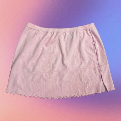 Minifalda vintage Prince Baby rosa con abertura entrenamiento talla grande dobladillo de lechuga Foto 1 de 4