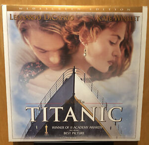 Titanic Laserdisc Leonardo DiCaprio Kate Winslet Widescreen Ships Fast