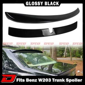 01-07 Fits Mercedes BENZ W203 Sedan L Roof + A Trunk Spoiler Paint Black - Picture 1 of 9