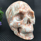 2.3Lb Natural Red Network Quartz Skull Carved Crystal Skull Healing Tc33-Caa-5