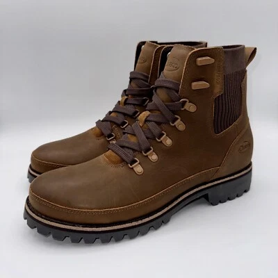 Chaco Fields Lace Boots Women's Size 10.5 Maple Brown Waterproof Leather - Image 1 of 4