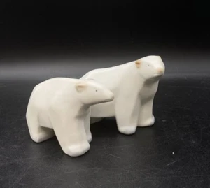 Modern Cubist Ceramic Polar Bear Sculptures Contemporary Design - Bild 1 von 14
