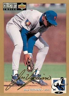 JOSE VIZCAINO 1994 Collector's Choice GOLD SIGNATURE #532 Mets  - Image 1 of 2