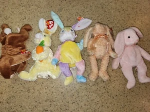 Bunny Beanie Baby Lot - Picture 1 of 6