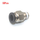 5Pcs Pneumatic Connector 5/16'' OD Tube NPT1/8'' Metal Thread Push in fitting