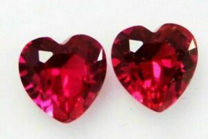 2 Ct Certified Heart Shape Natural Ruby Mozambique Untreated Gems