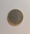 France 1999 Bi-Metallic 1 Euro Coin RARE, good condition, misprinted error coin.