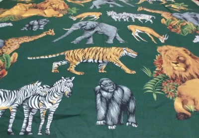 Tela animal por yarda Tela de algodón Una yarda de estampados de animales y 44 pulgadas  Foto 1 de 2