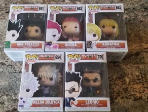 Funko Pops Hunter X Lot Hisoka, Kurapika, Killua, Leorio,Gon Freecss  - Picture 1 of 2