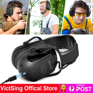 Bluetooth Noise Reduction Ear Muffs Electronic Hearing Protection Headphones MIC - Picture 1 of 9