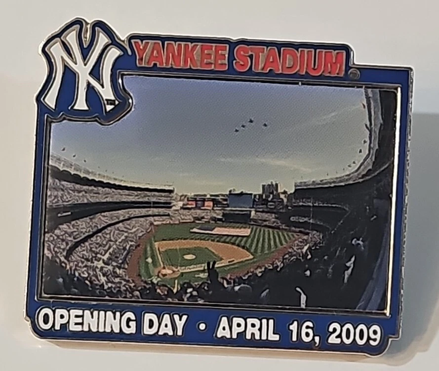 YANKEE STADIUM OPENING DAY 4/16/09 MLB BASEBALL PIN NEW YORK YANKEES - Image 1 of 2