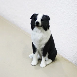 Mini Border Collie Dog Model Resin Car Decoration Animal Cake Decoration - Picture 1 of 6