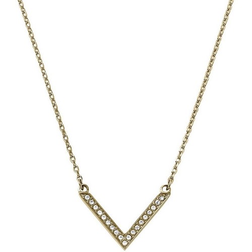 Collana con ciondolo freccia pavè Michael Kors tono oro nuova