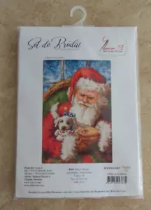 Nuevo Kit Punto de Cruz Luca-S SANTA CLAUS y Cachorro #B561 Marcello Corti Navidad - Imagen 1 de 3
