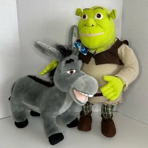 Peluche de pie coleccionable DreamWorks 2003 Universal Studios Shrek and Donkey - Imagen 1 de 15