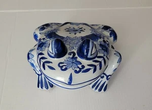 SELTEN! Vintage Keramik Chinoiserie orientalischer dekorativer Frosch - Bild 1 von 4