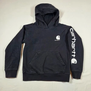 Sudadera con Capucha Carhartt Niños Pequeña 8-10 Exterior Negra Ropa de Trabajo Resistente - Imagen 1 de 9