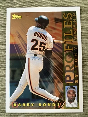 1996 Barry Bonds Topps Profiles San Francisco Giants HOF  MLB # NL-03 - Image 1 of 4