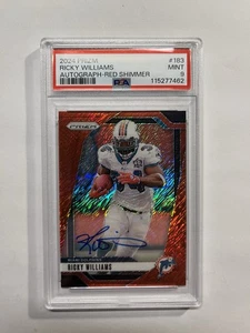 2024 Panini Prizm Auto Red Shimmer FOTL Ricky Williams /35 PSA 9 MINT POP 2 B3 - Picture 1 of 3