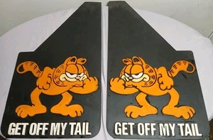 VTG Set Plasticolor Garfield Get Off My Tail Mud Flap/Splash Guards USA 1978 NEW - Picture 1 of 7