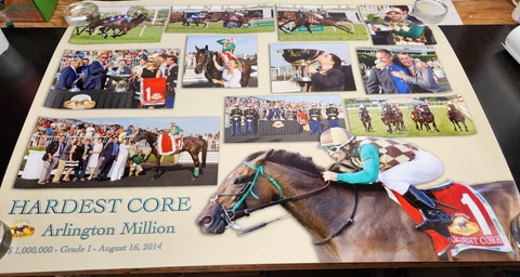 2014 Arlington Park Int. Racecourse Hardest Core Arlington Million Poster-Closed Cover