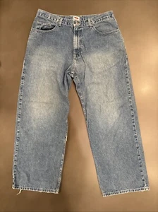 Vintage BULLHEAD Baggy Jeans Men's 36x28 Wide Leg Skater Grunge Y2K Hip Hop 90’s - Picture 1 of 14