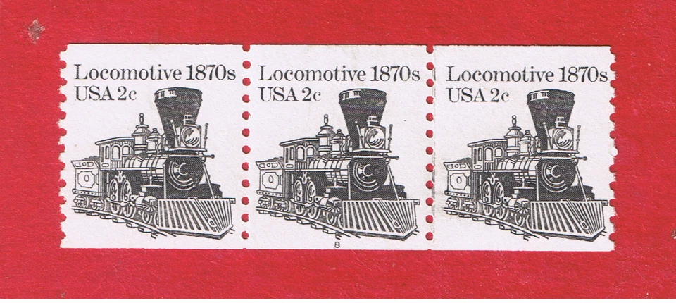 Locomotora #1897A MNH OG tira de 3 con PL#8 envío y devolución gratuitos Foto 1 de 1