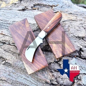 HAND MADE HIGH CARBON STEEL Hawkbill FOLDING POCKET KNIFE& OLIVE WOOD HANDLE - Picture 1 of 3