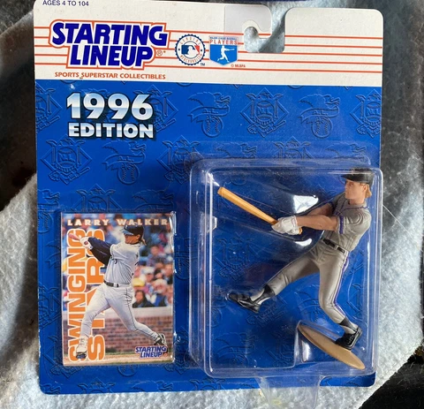 1996 Starting Lineup SLU 4" Action Figure MLB Larry Walker Colorado Rockies Cover