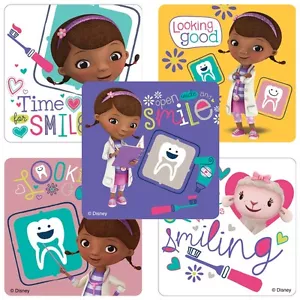 Doc McStuffins Dental Stickers x 5 - Medical Patient Nurse/Doctors/Dentists - Bild 1 von 6