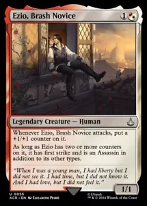 MTG-1x-Near Mint, English-Ezio, Brash Novice - Foil-Assassin's Creed - Picture 1 of 1