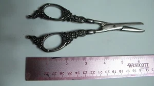 TIJERAS DE TIJERAS DE PLATA ESTERLINA DE COLECCIÓN - Imagen 1 de 8