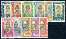 GABON PORTO 1930 Yvert TT 12-22 * SATZ (F4904