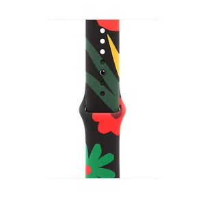 Original Apple Watch Sportarmband SCHWARZ UNITY BLOOM 42mm 41mm 40mm 2024 M/L ✅ - Bild 1 von 10