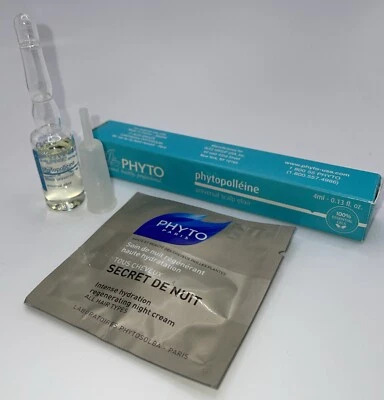 Phyto Phytopolleine Elixir botánico para cuero cabelludo .13 oz 1x uso y crema para el cabello PM .17 oz Foto 1 de 4