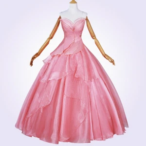 Wicked Glinda Cosplay Costume Pink Wedding Dress Crinoline - Picture 1 of 4