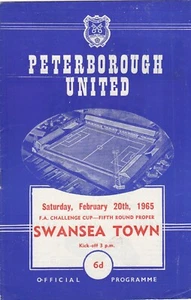 Peterborough United v Swansea Town 1964/5 (20 Feb) FA Cup - Picture 1 of 1