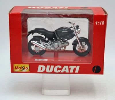 DIE CAST 1/18 " DUCATI MONSTER DARK " MAISTO - Immagine 1 di 2